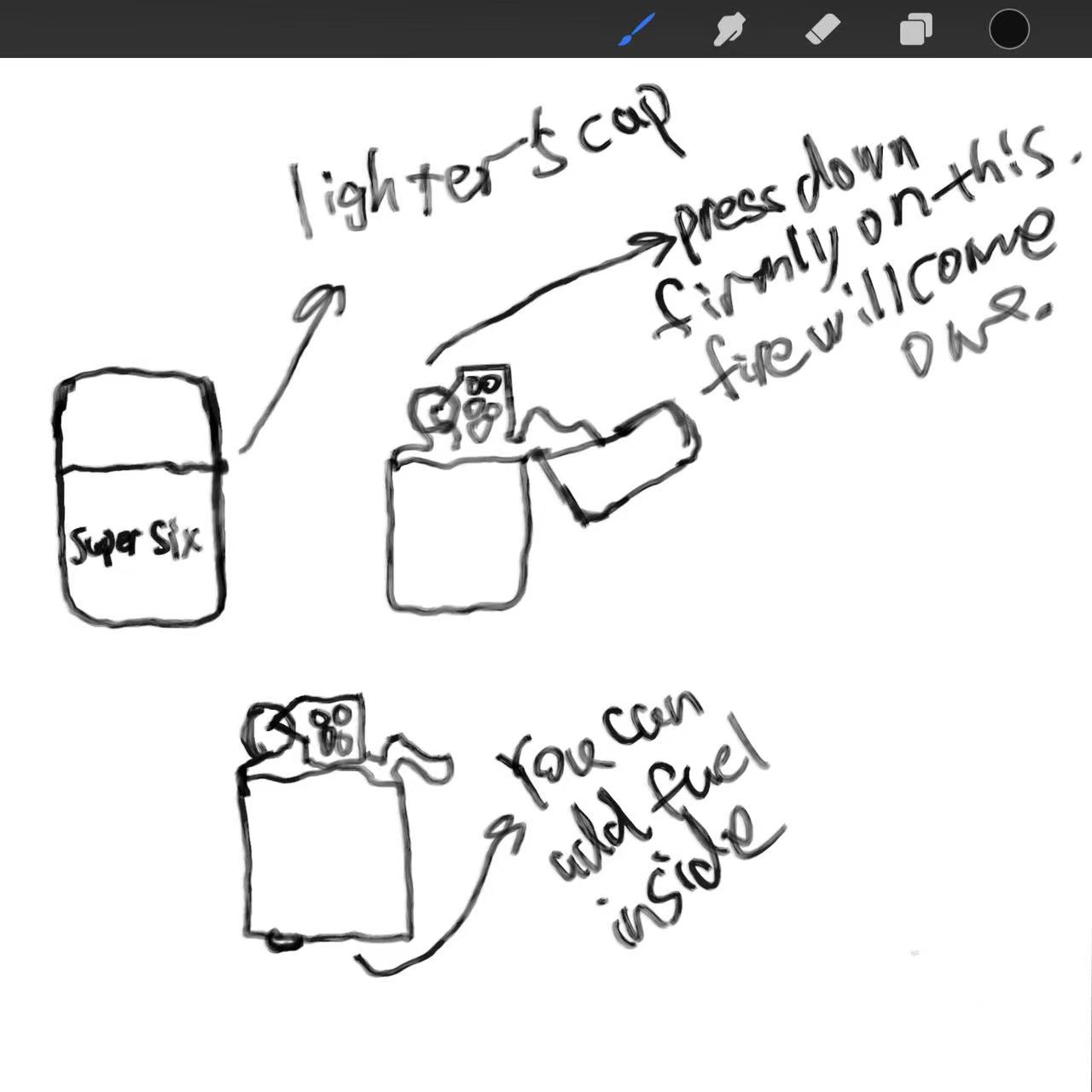 This is an interaction design drawing I created using my iPad.