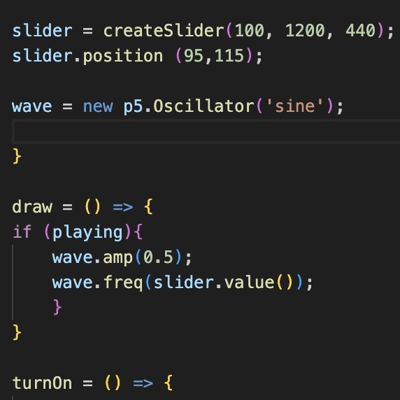 This is my process of learning p5 code.