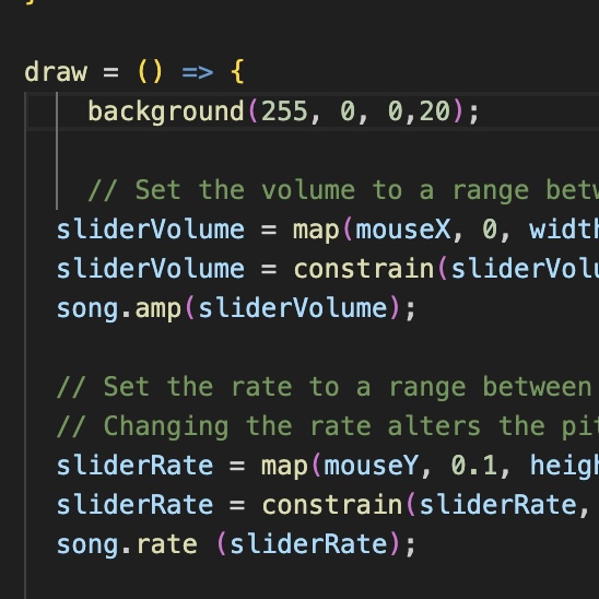 This is my process of learning p5 code.