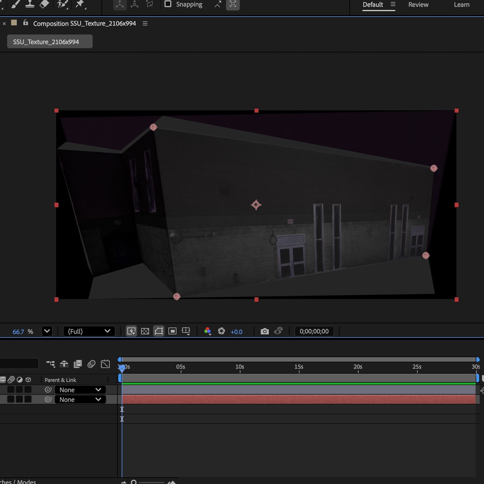 This is the projection mapping I created by following the tutorial video.